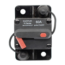 Load image into Gallery viewer, KUOYUH 60A 16F Series WATERPROOF Ignition Protected Circuit Breaker 48/32/24VDC
