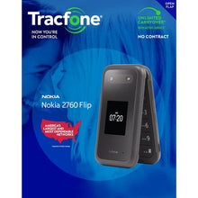Load image into Gallery viewer, TracFone Nokia 2760 Flip |4GB | Black Prepaid Flip Phone | Brand New