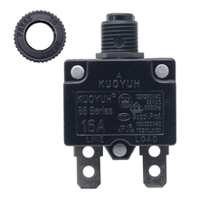 Load image into Gallery viewer, KUOYUH 16 Amp 88 Series Quick Connect Terminals Push-To-Reset Thermal Circuit Breaker