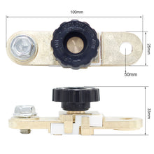 Load image into Gallery viewer, Cut Off Switch Side Post Battery Knife Disconnect Blade Switch With 3/8" Side Post Terminal For Vehicle RV Electrical Equipments