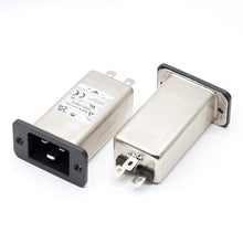 Load image into Gallery viewer, Power entry Module double IEC 320 C20 AC socket EMI EMC noise filter