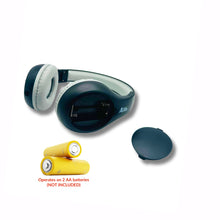 Load image into Gallery viewer, Portable Personal FM Radio Headphones Pull-Out Antenna for Great Reception, Walking, Jogging, Relaxing, School, Talk Radio - Powered by 2AA Batteries (Not Included) (Black & Gray)