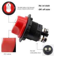 Load image into Gallery viewer, 100A Battery Isolator Switch Disconnect Power Cut Off Kill For Car Boat RV Truck