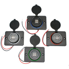 Load image into Gallery viewer, 12V Dual Port Bus Boat Marine Car Charger USB Socket