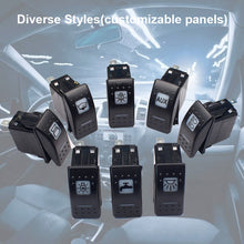 Load image into Gallery viewer, 12v 24v 10A Waterproof LED indicator lamp on-off Auto car Boat Marine SPST 3P Rocker Switch for car boat