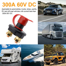 Load image into Gallery viewer, 24V Battery Kill Switch Isolator Cut OFF Power for Marine Car Boat RV On Off Battery Master Switch