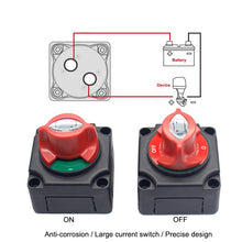 Load image into Gallery viewer, 300A rotary Caravan Yacht Operation ON-OFF Light Disconnect Marine Battery Cut Off Isolator Switch