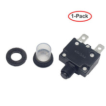 Load image into Gallery viewer, KUOYUH 18 Amp 88 Series Quick Connect Terminals Push-To-Reset Thermal Circuit Breaker