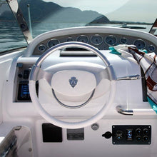 Load image into Gallery viewer, 4 Gang Rocker Dual USB Charger + Digital Volmeter +12V Outlet Pre-Wired