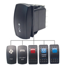 Load image into Gallery viewer, 4Pin SPST ON Off Dashboard Rocker Switch,10 A 24V 20A 12V front and back