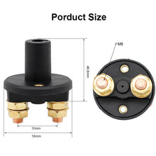 Load image into Gallery viewer, 6V Battery Kill Switch Isolator Cut OFF Power for Marine Car Boat RV On Off Battery Master Switch