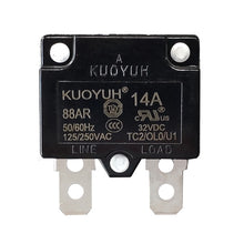 Load image into Gallery viewer, KUOYUH 14 Amp 88AR Series Quick Connect Terminals Automatic-Reset Thermal Circuit Breaker
