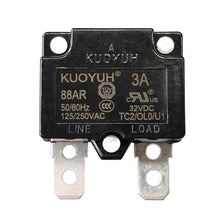 Load image into Gallery viewer, KUOYUH 3 Amp 88AR Series Quick Connect Terminals Automatic-Reset Thermal Circuit Breaker