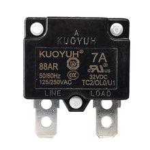Load image into Gallery viewer, KUOYUH 7 Amp 88AR Series Quick Connect Terminals Automatic-Reset Thermal Circuit Breaker