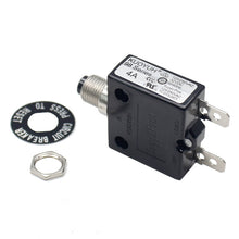 Load image into Gallery viewer, KUOYUH 4 Amp 98 Series Quick Connect Terminals Push-To-Reset Thermal Circuit Breaker