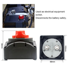 Load image into Gallery viewer, Boat Battery Switch 12-48V 600V Cut Off Kill Switch For RV Marine Boat Vehicle Battery Disconnect Switches