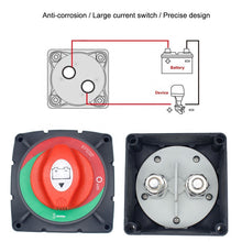 Load image into Gallery viewer, Boat Battery Switch 12-48V 600V Cut Off Kill Switch For RV Marine Boat Vehicle Battery Disconnect Switches