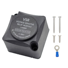 Load image into Gallery viewer, DC 12V Smart Automatic Auto Dual Battery Isolator vsr relay 125A for caravan marine RV boat