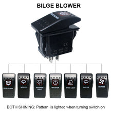 Load image into Gallery viewer, DC 12V/24V 20A/10A ON Off Lighted Laser SPST Lights Marine Blue LED