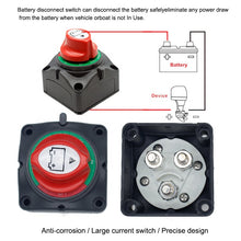 Load image into Gallery viewer, Dual frequency Battery Switch 12-48V Battery Power Cut Master Switch Disconnect Isolator for Car, Vehicle, RV and Boat (On/Off)