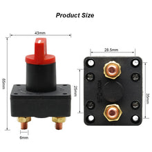 Load image into Gallery viewer, High quality 32V 100A rotary battery disconnect cut off auto battery isolator switch