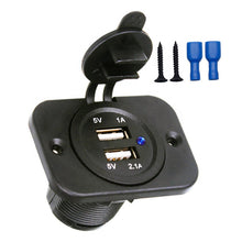 Load image into Gallery viewer, New 4.2A dual usb charger socket adapter for car, boat, and bus