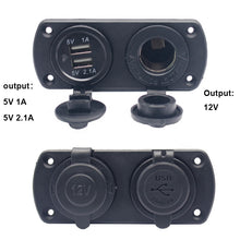 Load image into Gallery viewer, Waterproof 3.1A Dual Port Socket Mobile Phone Bus Usb Charger