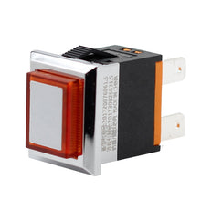 Load image into Gallery viewer, kcd1 LED plastic metal push button 2NO 4pins square switch 220v 15A green red Yellow