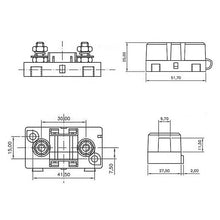 Load image into Gallery viewer, MIDI/AMI ANS Fuse 30A 30 Amp, 32V 48V Max, Automotive, Marine A/V System, Motorcycle, ATV, Bus, Van, and Many More Applications (2-Pack)
