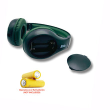 Load image into Gallery viewer, Portable Personal FM Radio Headphones Pull-Out Antenna for Great Reception, Walking, Jogging, Relaxing, School, Talk Radio - Powered by 2AA Batteries (Not Included) (Black &amp; Army Green)
