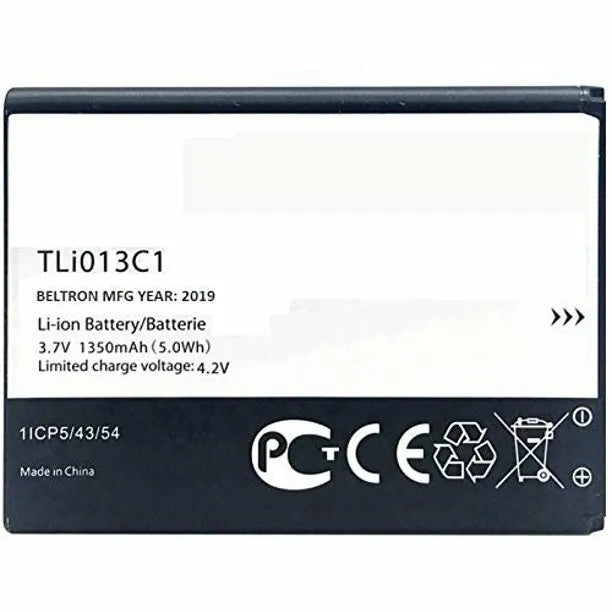 TCLi013C1 1350mAh Battery, Brand New Genuine ALCATEL Battery for ALCATEL AT&T SmartFlip 4052R Battery