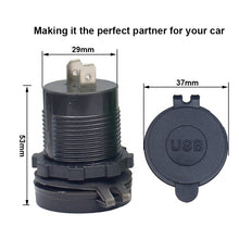 Load image into Gallery viewer, 12V 24V 3.1A fast usb charger with voltage
