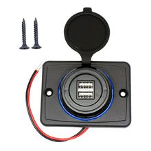Load image into Gallery viewer, 12V Dual Port Bus Boat Marine Car Charger USB Socket
