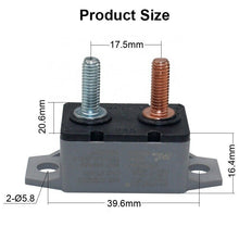 Load image into Gallery viewer, KUOYUH 5 Amp 12 - 24 VDC AR Automatic-Reset Circuit Breaker
