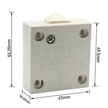 Load image into Gallery viewer, 202-1 normally closed momentary wardrobe closet cabinet door light switch Beige
