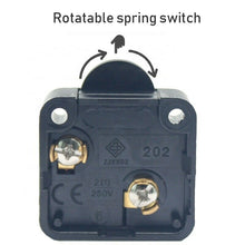 Load image into Gallery viewer, Black Door Light Control Rotation Momentary Push Button Switch for Wardrobe 202
