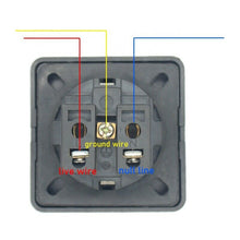 Load image into Gallery viewer, European pwr socket w/waterproof cover SCHUKO Socket for Home Appliance RG-02-1
