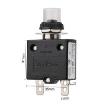 Load image into Gallery viewer, KUOYUH 23 Amp 98 Series Quick Connect Terminals Push-To-Reset Thermal Circuit Breaker
