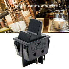 Load image into Gallery viewer, Light country 250V 16A black blender locking momentary RS606-201001EBB
