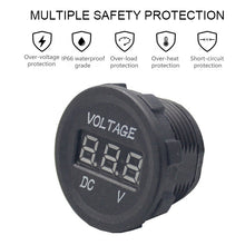 Load image into Gallery viewer, RV Marine Car Vehicles Truck Boat Waterproof, Digital Voltmeter Display
