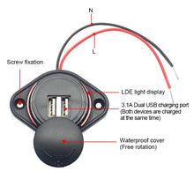 Load image into Gallery viewer, Fast charger 3.1a 2 USB 12-24 V dual port car charger
